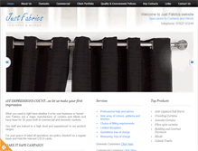 Tablet Screenshot of just-fabrics.co.uk